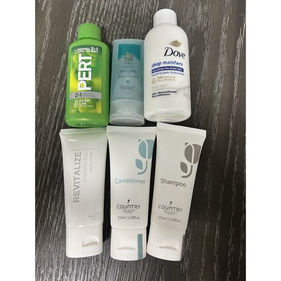 Travel Toiletries Misc Shampoo Cond Gel Bath Body Works Pharmacopia Lot of 46 - Picture 6 of 9